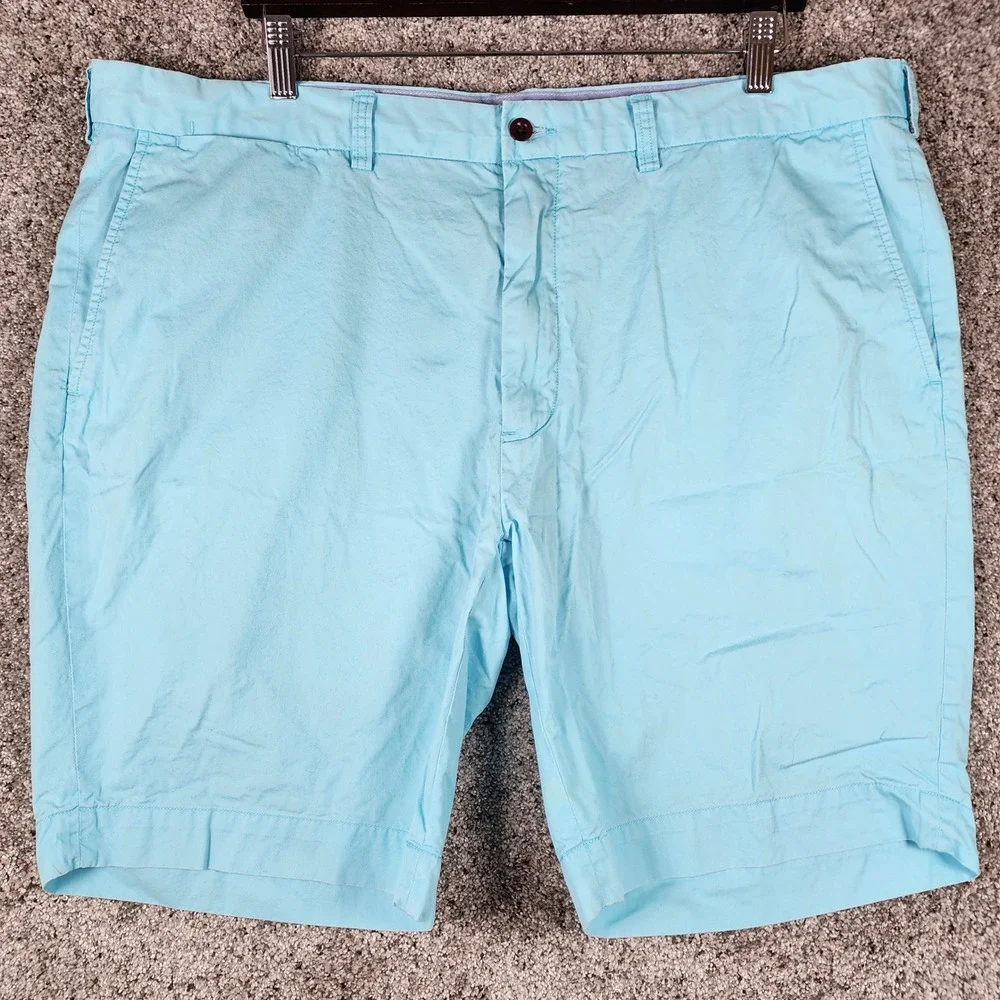 Polo Ralph Lauren Shorts Mens 42 Classic Fit Pima Cotton Chino Blue Excellent